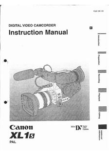 Canon XL 1S manual. Camera Instructions.